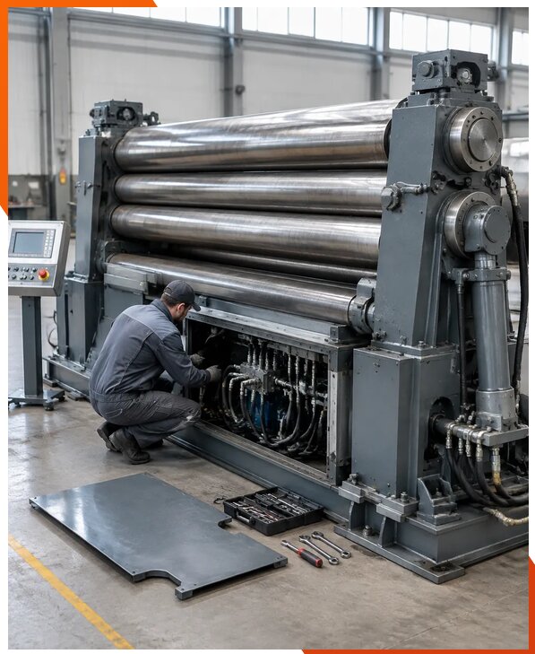 Ремонт четырехвалковых вальцов с выездом специалистов в Белове