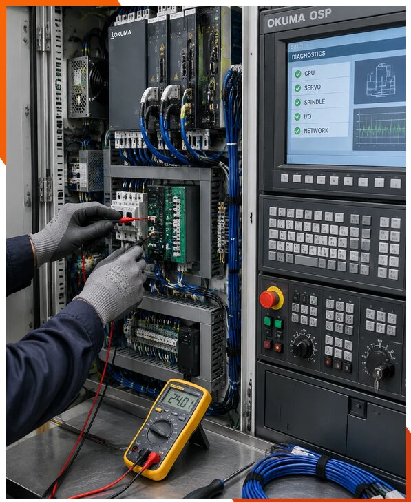 Ремонт систем ЧПУ Okuma OSP в Белове