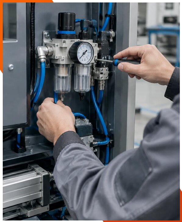 Обслуживание пневматики станков в Белове